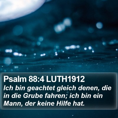 Psalm 88:4 LUTH1912 Bible Verse Image