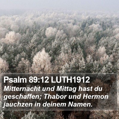 Psalm 89:12 LUTH1912 Bible Verse Image