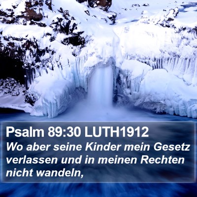 Psalm 89:30 LUTH1912 Bible Verse Image