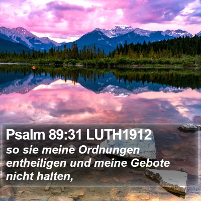 Psalm 89:31 LUTH1912 Bible Verse Image