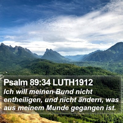 Psalm 89:34 LUTH1912 Bible Verse Image