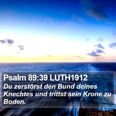 Psalm 89:39 LUTH1912 Bible Verse Image