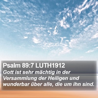 Psalm 89:7 LUTH1912 Bible Verse Image