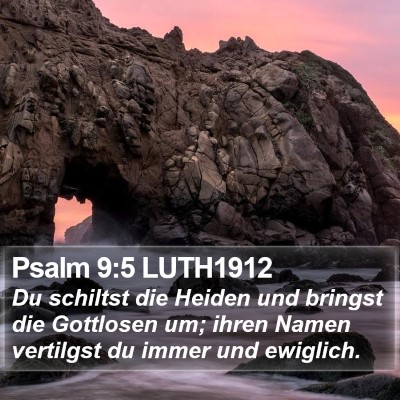 Psalm 9:5 LUTH1912 Bible Verse Image