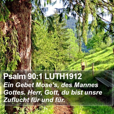 Psalm 90:1 LUTH1912 Bible Verse Image