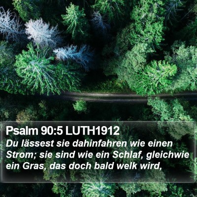 Psalm 90:5 LUTH1912 Bible Verse Image