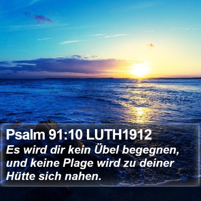Psalm 91:10 LUTH1912 Bible Verse Image