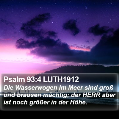 Psalm 93:4 LUTH1912 Bible Verse Image