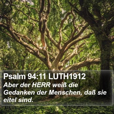 Psalm 94:11 LUTH1912 Bible Verse Image