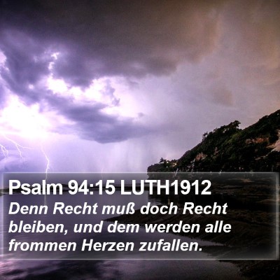 Psalm 94:15 LUTH1912 Bible Verse Image