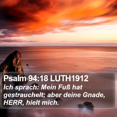 Psalm 94:18 LUTH1912 Bible Verse Image
