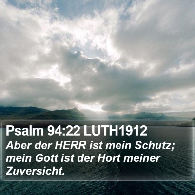 Psalm 94:22 LUTH1912 Bible Verse Image