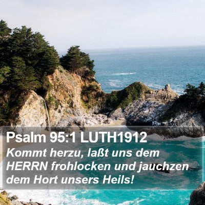 Psalm 95:1 LUTH1912 Bible Verse Image