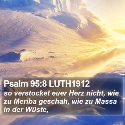 Psalm 95:8 LUTH1912 Bible Verse Image