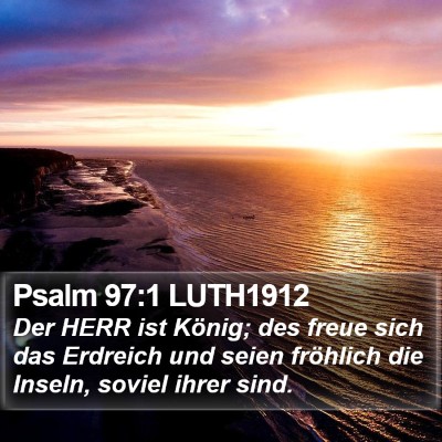 Psalm 97:1 LUTH1912 Bible Verse Image