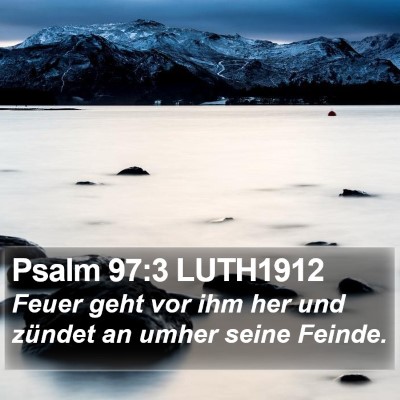 Psalm 97:3 LUTH1912 Bible Verse Image