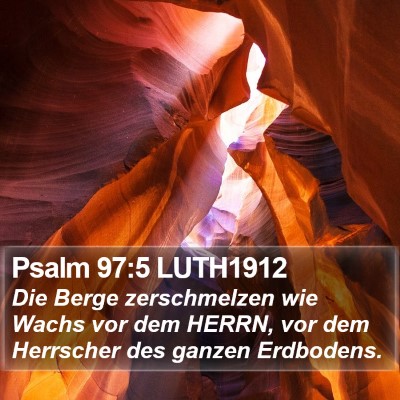 Psalm 97:5 LUTH1912 Bible Verse Image