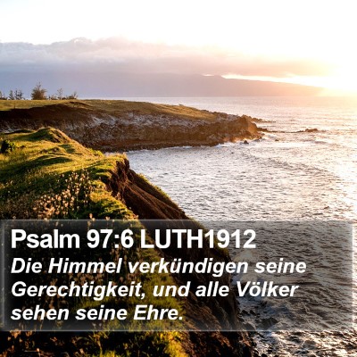 Psalm 97:6 LUTH1912 Bible Verse Image