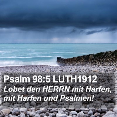 Psalm 98:5 LUTH1912 Bible Verse Image