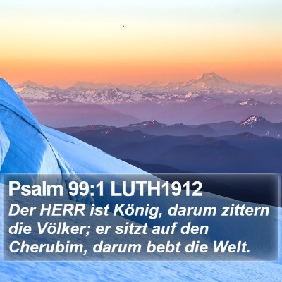 Psalm 99:1 LUTH1912 Bible Verse Image