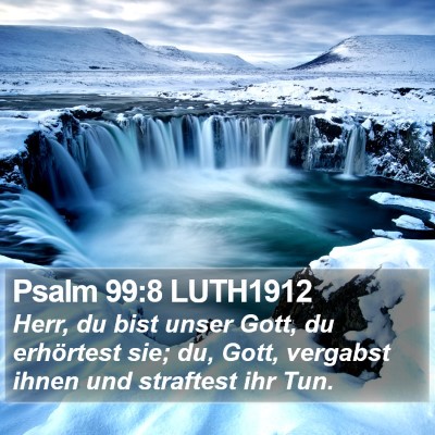 Psalm 99:8 LUTH1912 Bible Verse Image