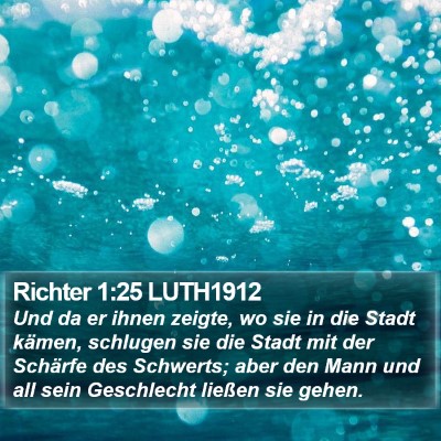 Richter 1:25 LUTH1912 Bible Verse Image