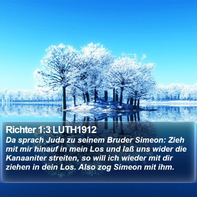 Richter 1:3 LUTH1912 Bible Verse Image