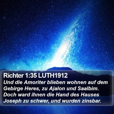 Richter 1:35 LUTH1912 Bible Verse Image