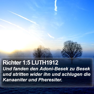 Richter 1:5 LUTH1912 Bible Verse Image