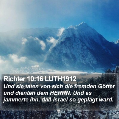 Richter 10:16 LUTH1912 Bible Verse Image