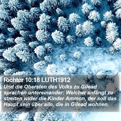 Richter 10:18 LUTH1912 Bible Verse Image