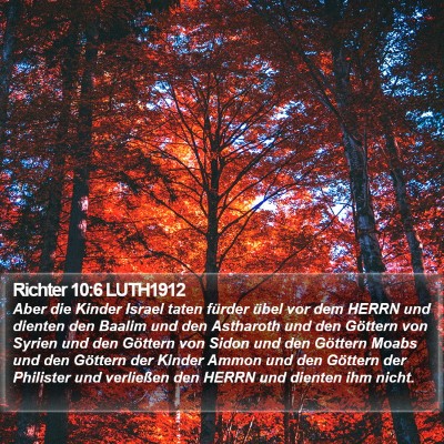 Richter 10:6 LUTH1912 Bible Verse Image