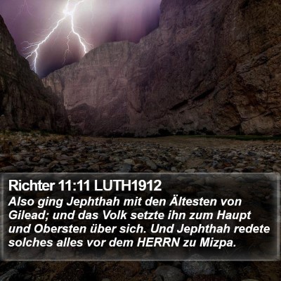 Richter 11:11 LUTH1912 Bible Verse Image