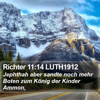 Richter 11:14 LUTH1912 Bible Verse Image