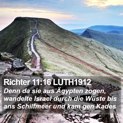 Richter 11:16 LUTH1912 Bible Verse Image