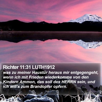 Richter 11:31 LUTH1912 Bible Verse Image
