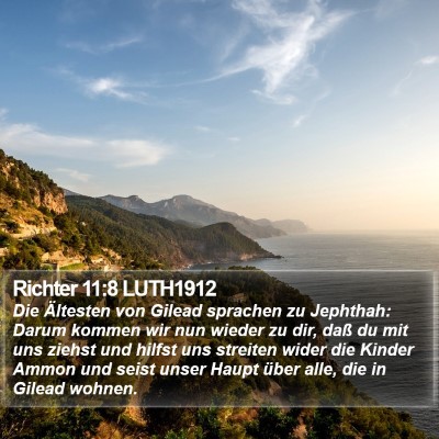 Richter 11:8 LUTH1912 Bible Verse Image