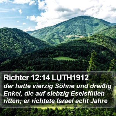 Richter 12:14 LUTH1912 Bible Verse Image