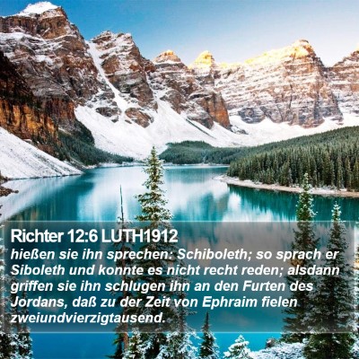 Richter 12:6 LUTH1912 Bible Verse Image