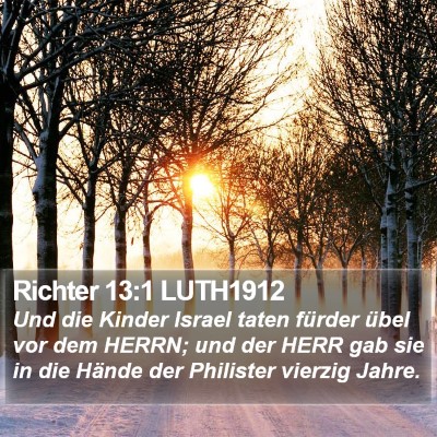 Richter 13:1 LUTH1912 Bible Verse Image