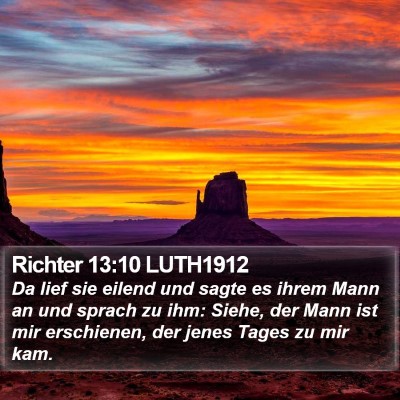 Richter 13:10 LUTH1912 Bible Verse Image