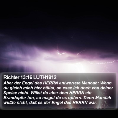 Richter 13:16 LUTH1912 Bible Verse Image