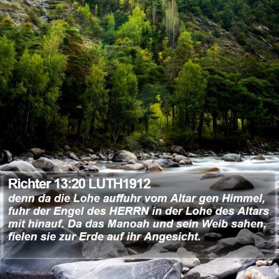 Richter 13:20 LUTH1912 Bible Verse Image