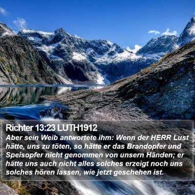 Richter 13:23 LUTH1912 Bible Verse Image