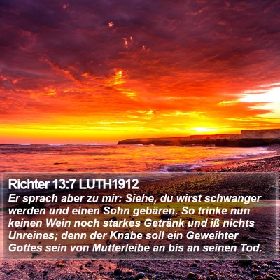 Richter 13:7 LUTH1912 Bible Verse Image