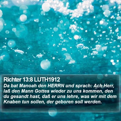 Richter 13:8 LUTH1912 Bible Verse Image