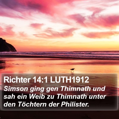 Richter 14:1 LUTH1912 Bible Verse Image
