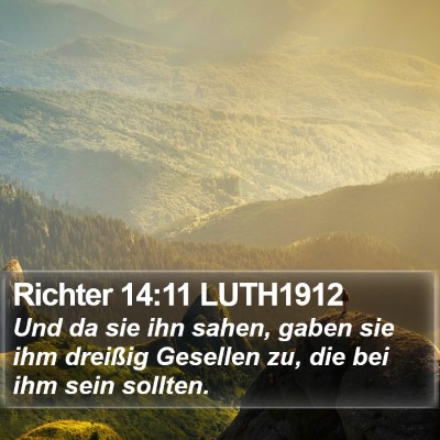 Richter 14:11 LUTH1912 Bible Verse Image