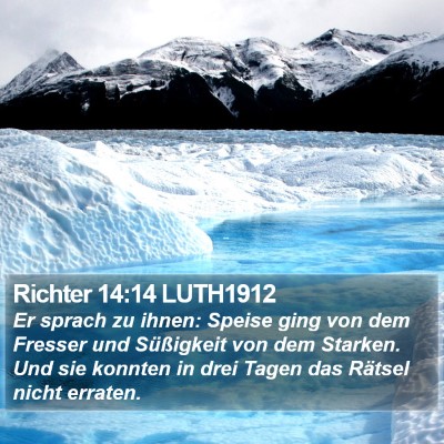 Richter 14:14 LUTH1912 Bible Verse Image
