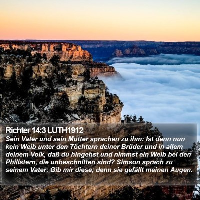 Richter 14:3 LUTH1912 Bible Verse Image